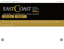 Tablet Screenshot of eastcoasthr.com.au
